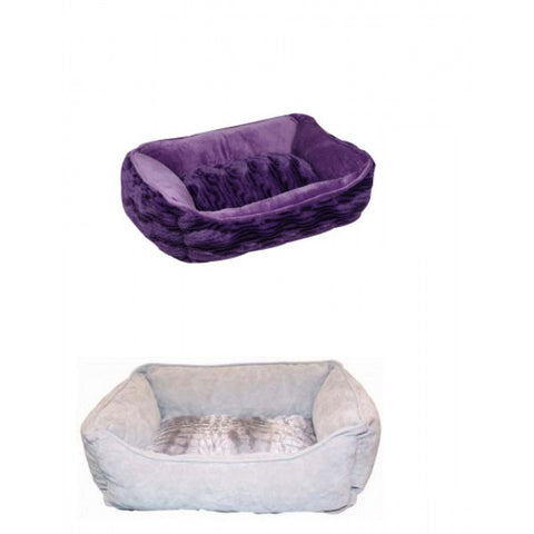 Dogit Style Rectangular Reversible Cuddle Bed, Small; available in 2 colours.