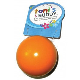 Toni's Buddy Solid Rubber Ball 3"- Orange