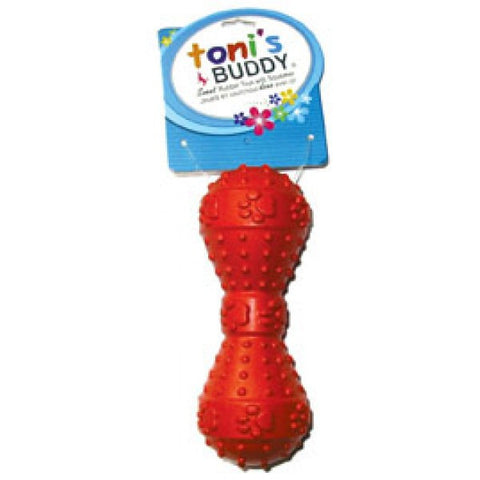 Toni's Buddy Rubber Barbell Toy