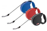 Flexi Classic Retractable Leash; available in 4 sizes and 4 colours.