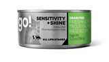 Freshwater trout and salmon pate GO! SENSITIVITY + SHINE Grain Free Canned Cat Food