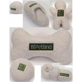 Petland Good Dog Fleece Toys; available in several styles and sizes.