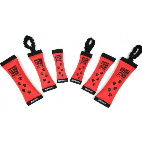 Kyjen Firehose Dog Toys; 3 sizes available in Tug 'N Fetch or Squeak 'N Fetch