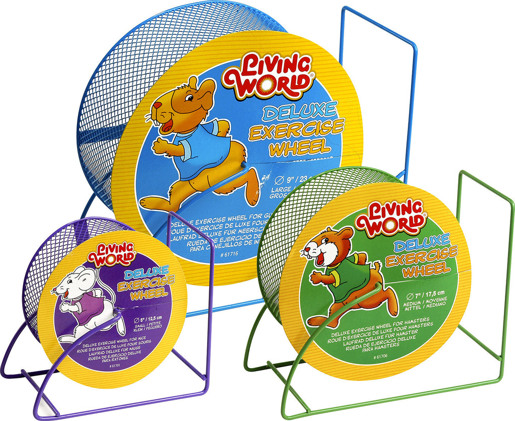 Living World Deluxe Exercise Wheel; available in 3 sizes.