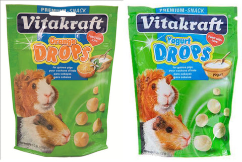 Vitakraft Guinea Pig Drops; available in 2 flavours.