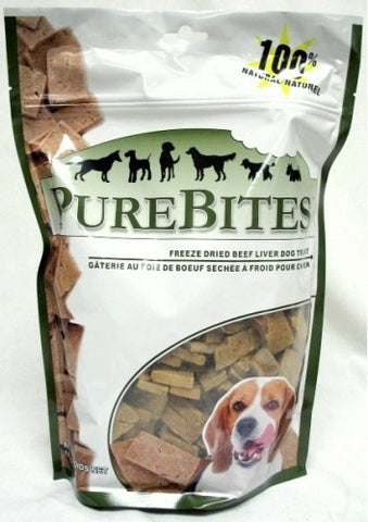 PureBites Freeze Dried Beef Liver Treats; available in 4 sizes.