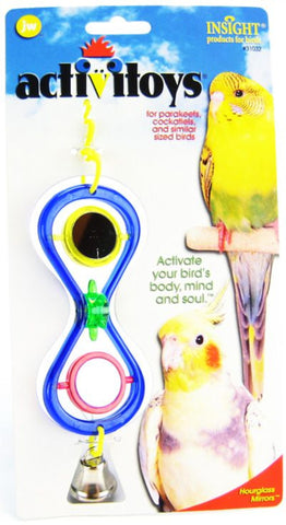 Insight Activitoys Hour Glass Mirror Small Bird Toy