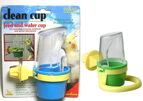 Insight Clean Cup Feed and Water Cup; available in 2 sizes.
