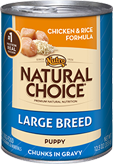 Nutro Natural Choice Large Breed Puppy Chicken and Rice Formula Canned