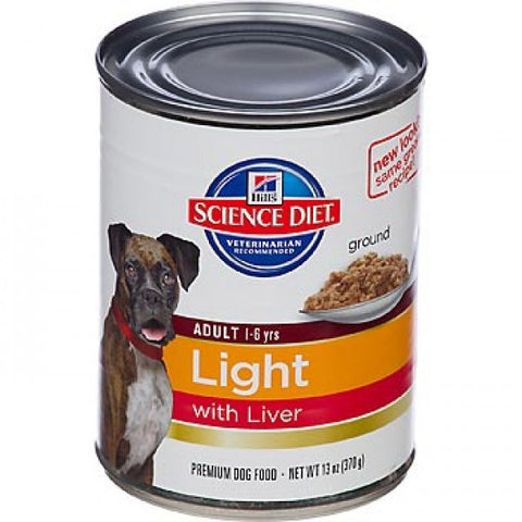 Science Diet Canine Adult Light Savory Chicken Entree Can Food, 13 oz