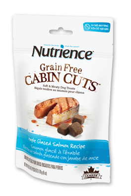 Maple Glazed Salmon Nutrience Grain Free Cabin Cuts Dog Treats