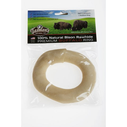 Tasman's Natural Bison Rawhide Ring