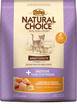 Nutro Natural Choice Indoor Adult Cat Chicken and Brown Rice