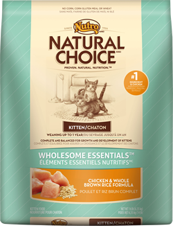 Nutro Natural Choice Wholesome Essentials Kitten Chicken and Brown Rice