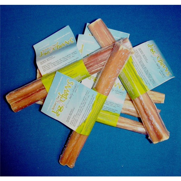 Nature's Own Dog Chew Bull Stick; available in different sizes.