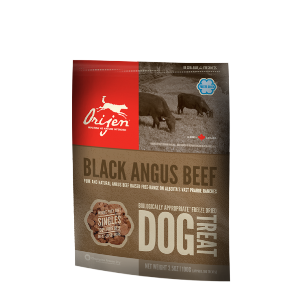 Orijen Dog Treat Black Angus Beef