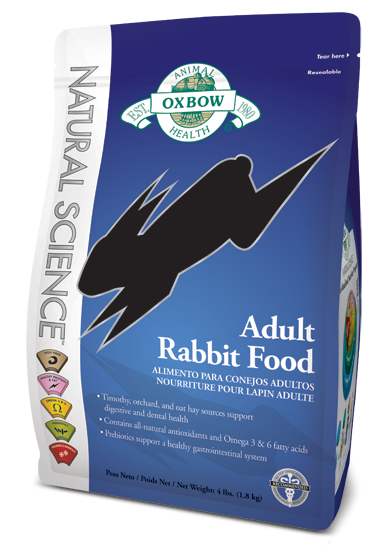 Oxbow Natural Science Adult Rabbit Food 4 lbs