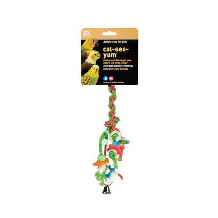 Prevue Pet Cal-Sea-Yum Braid Bird Toy Multi-Colored Small