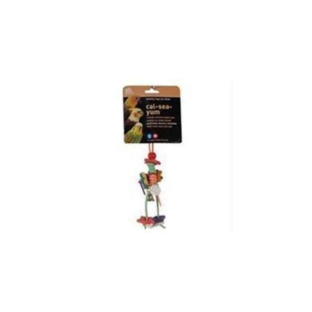 Prevue Pet Cal-Sea-Yum Legs Bird Toy Multi-Colored Small
