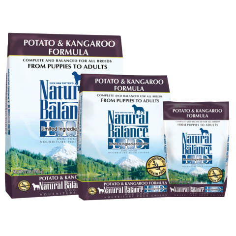 Natural Balance L.I.D. Dog Food Potato & Kangaroo; 3 sizes available