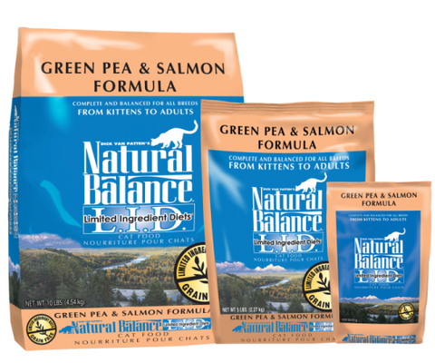 Natural Balance L.I.D Dry Cat Food, Green Pea & Salmon Formula