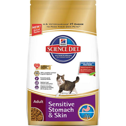 Science Diet Feline Adult Sensitive Stomach & Skin Cat Food