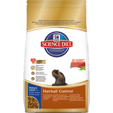 Science Diet Feline Mature Adult 7+ Hairball Formula
