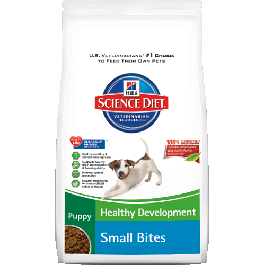 Science Diet Puppy Small Bites; available in 2 sizes.