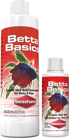 Seachem Betta Basics Water Conditioner; Available in 2 sizes