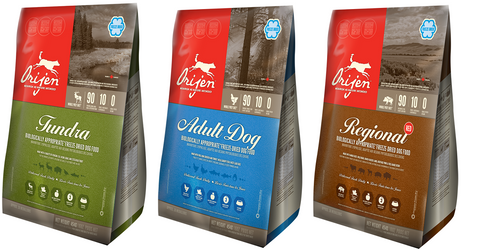 Orijen Freeze Dried Dog Food - Available in 3 flavours