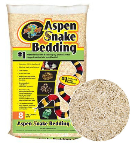 Zoo Med Aspen Snake Bedding; available in 3 sizes.