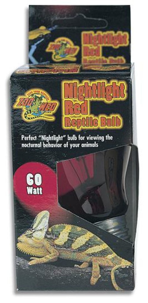 Zoo Med Nightlight Red Reptile Bulb; available in 3 sizes.